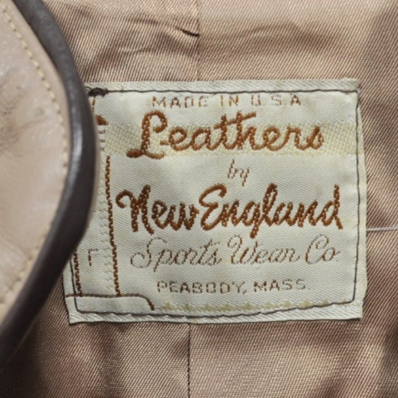 Tan Leather Bomber Jacket - Picture 3 of 4